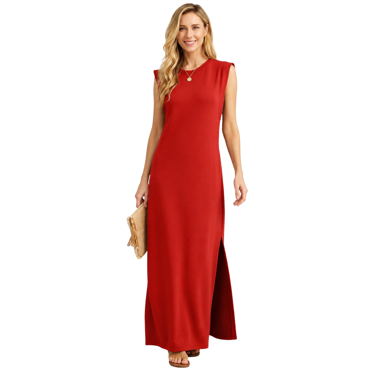 Casual Vacation Maxi Dress With Pockets For Women