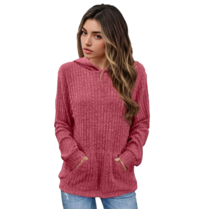 Hoodie With Long Sleeves And Kangaroo Pocket