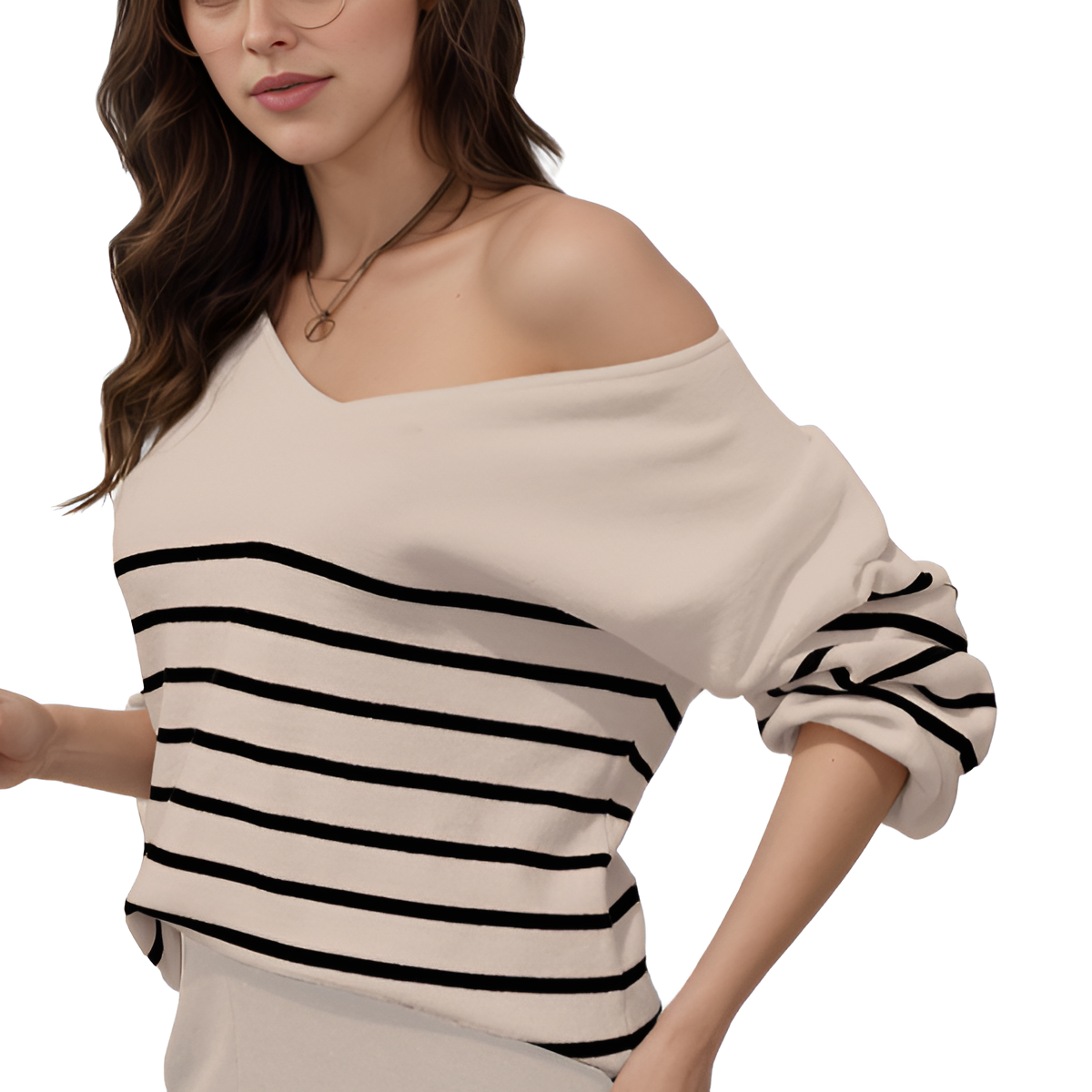 Two Piece  For Women With Knit Sweater Top And And Matching Pants Loungewear