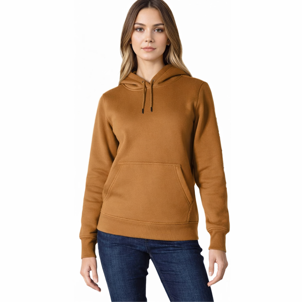 Casual Fit Sweatshirt With Logo Sleeve Graphic For Women