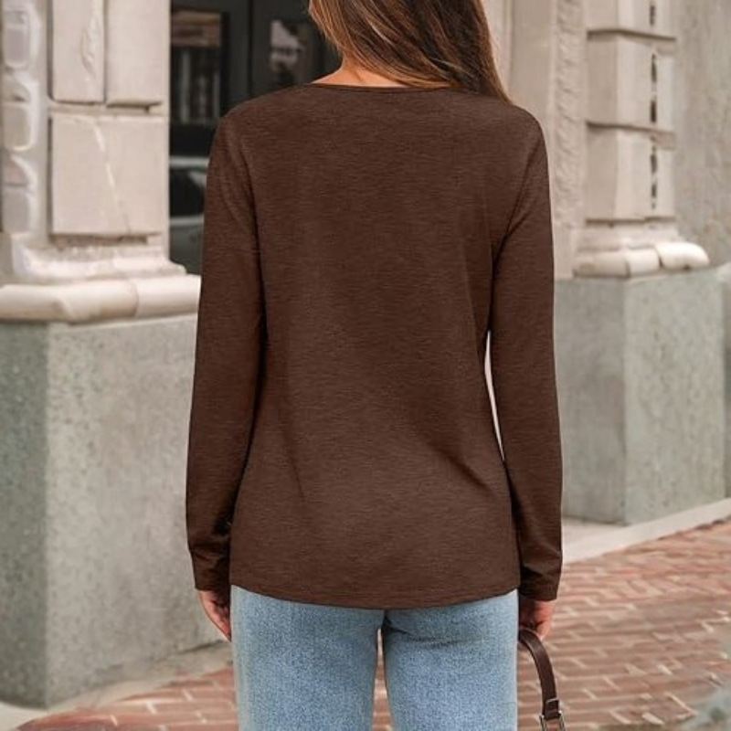 Long Sleeve T Shirt With Comfortable Fit For Women
