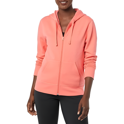 Full Zip Fleece Hoodie For Women