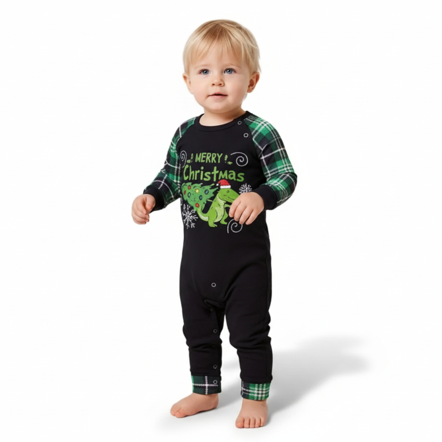 Cartoon Printed Family Matching Christmas Pajama Set