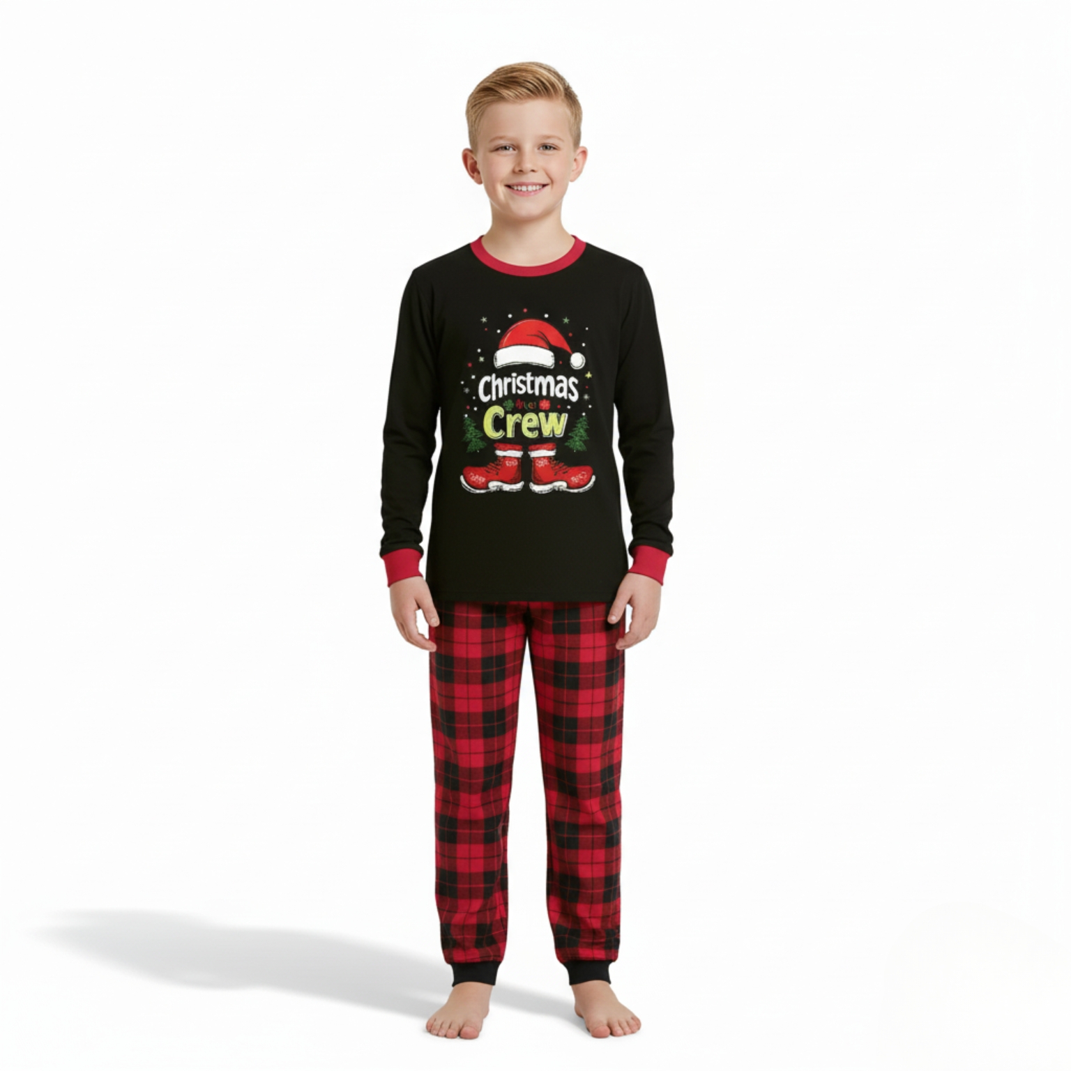 Holiday Matching Family Plaid Pajama Set