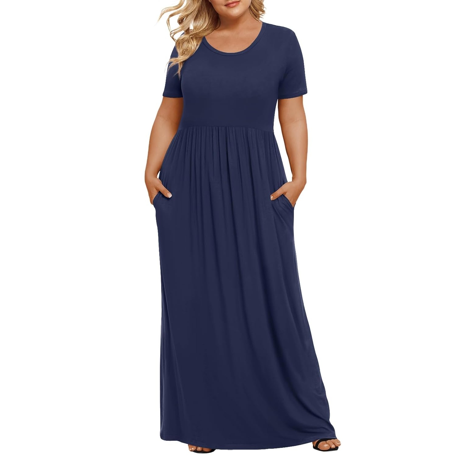 Casual Short Sleeve Maxi Dress For Women
