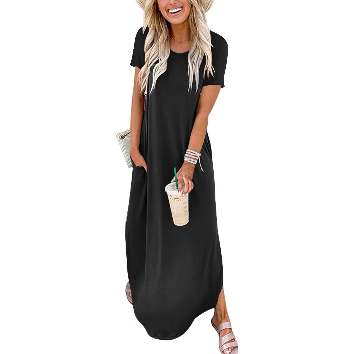 Long Summer Short Sleeve Casual Sundress