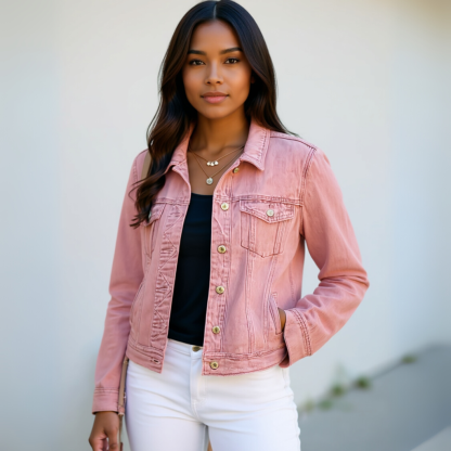 Stretch Denim Jacket For Women