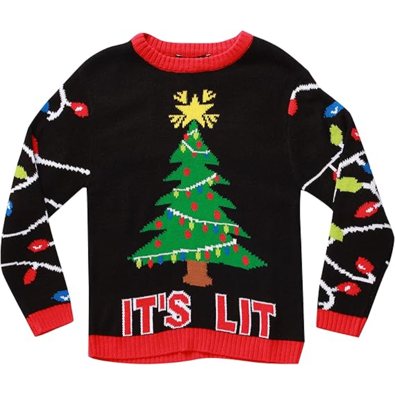 Fun Holiday Design Ugly Christmas Sweater For Boys