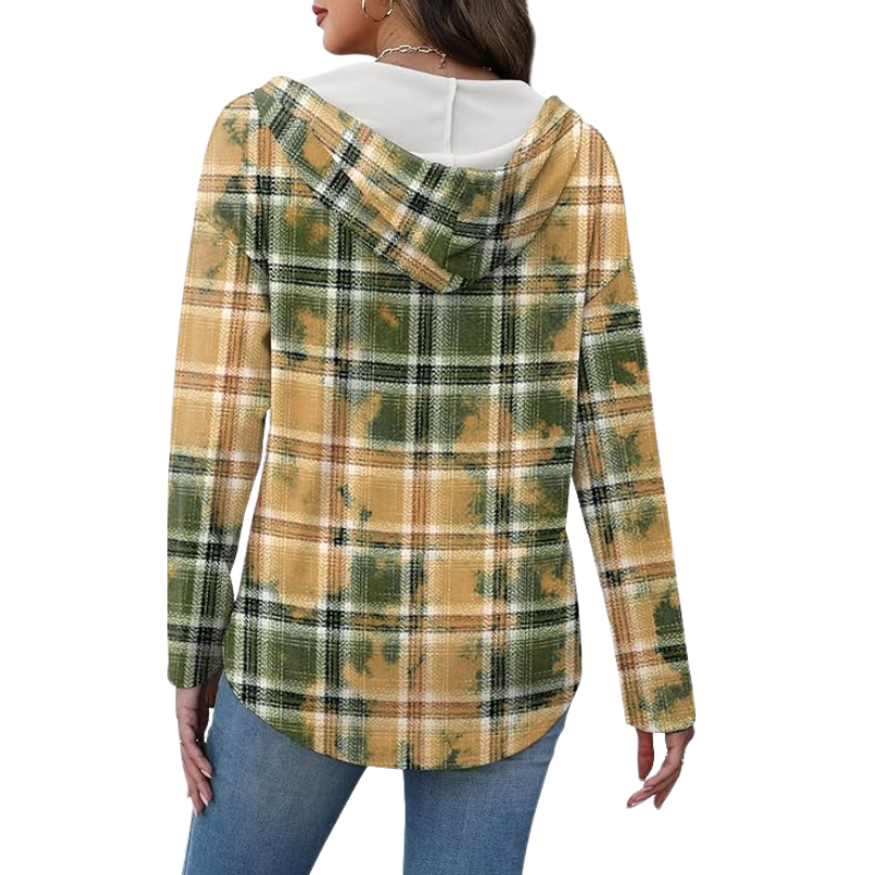 Womens Tops V Neck Button Sweatshirt For Women Pullover Long Sleeve