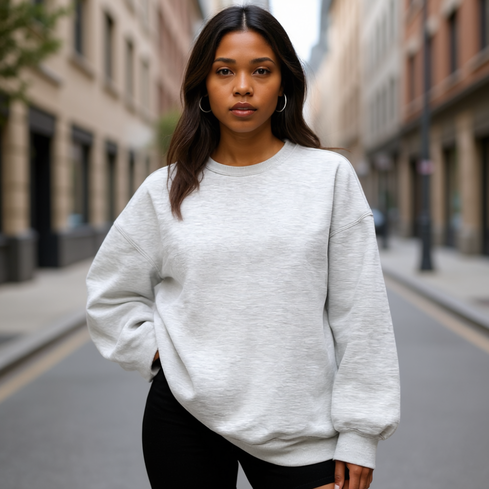 Oversized Women Fleece Hoodie Sweatshirt Crewneck