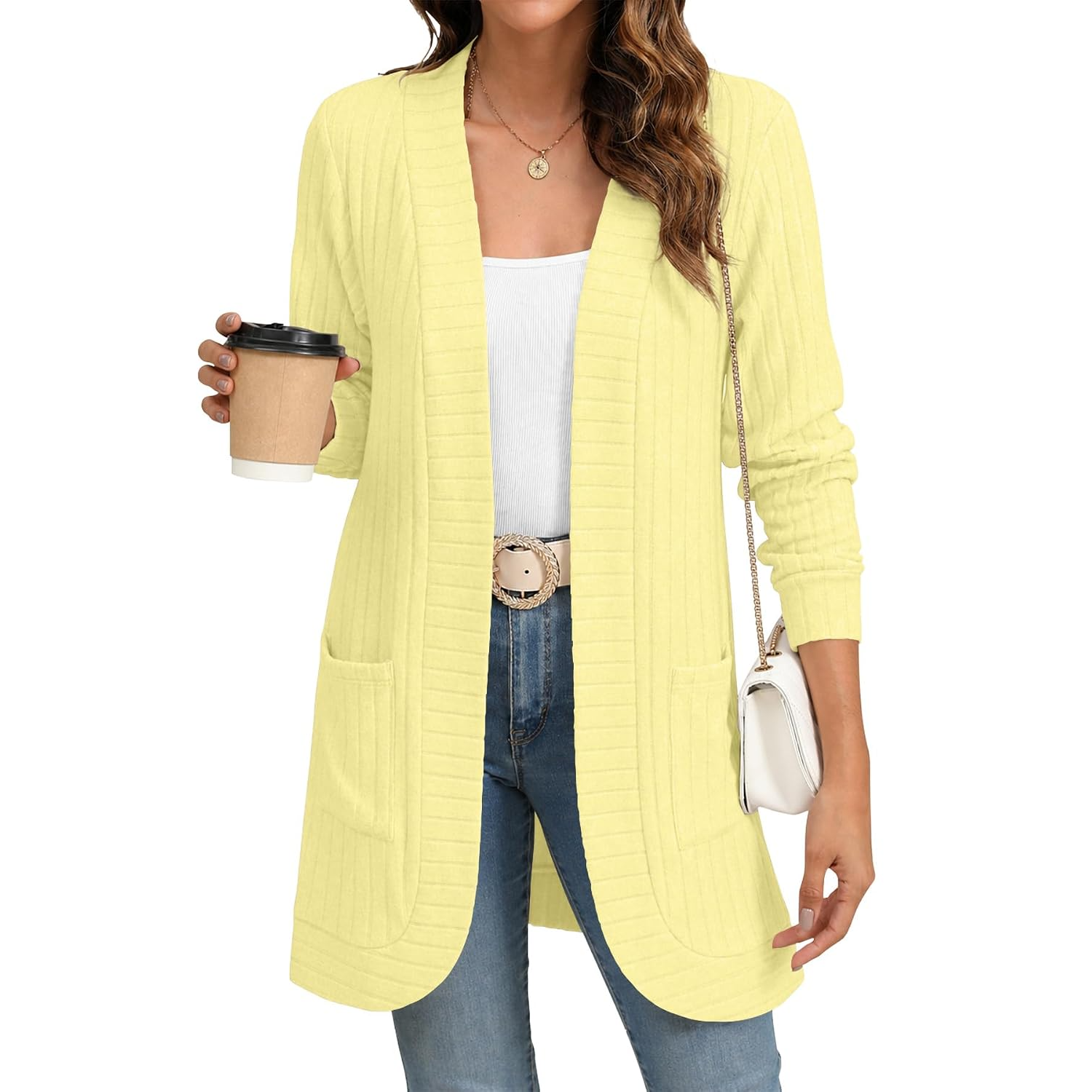 Soft Loose Fit Cardigan With Pockets For Women