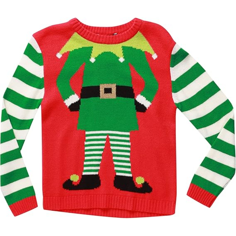Fun Holiday Design Ugly Christmas Sweater For Boys