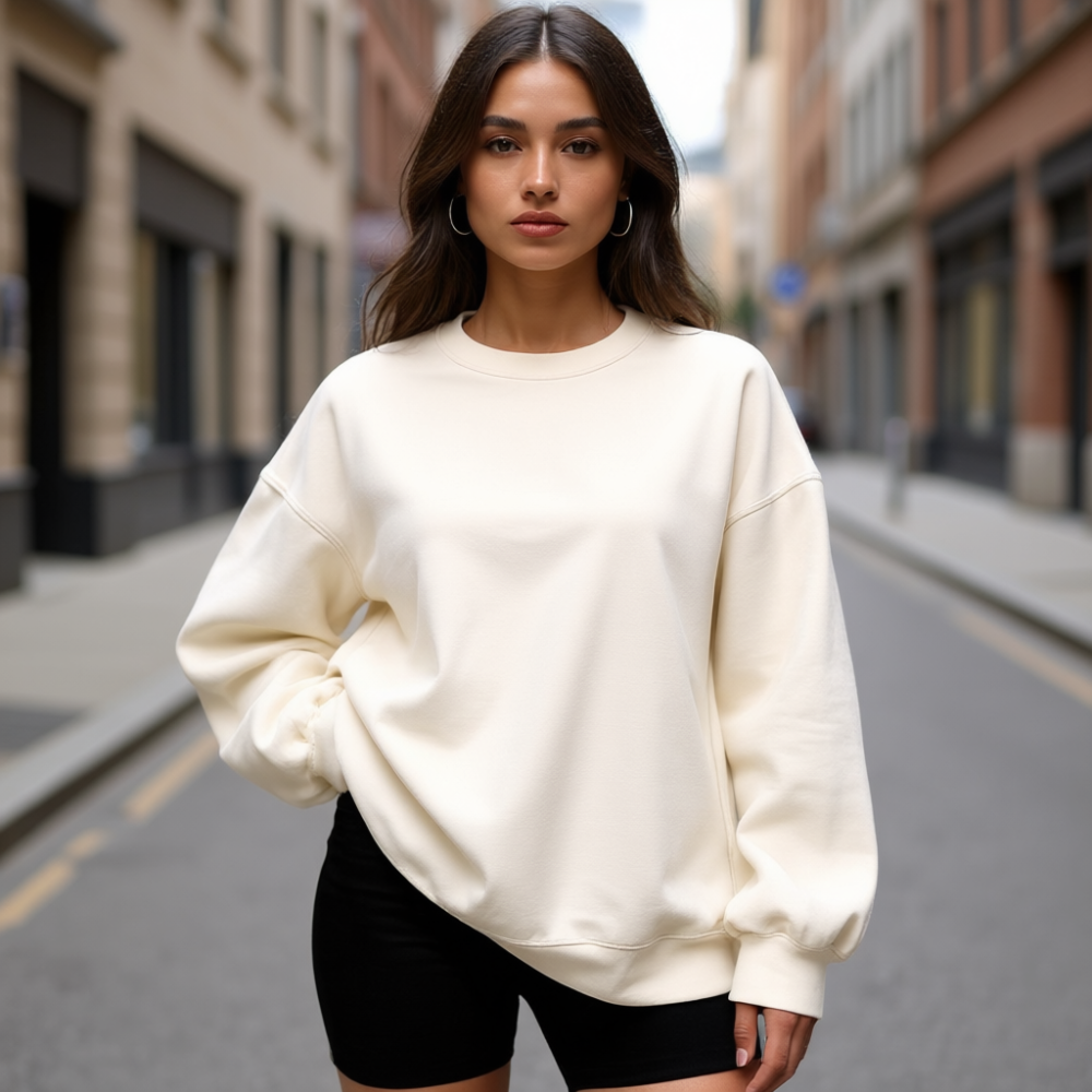 Women Oversized Sweatshirts Hoodies Fleece Crewneck Sweaters