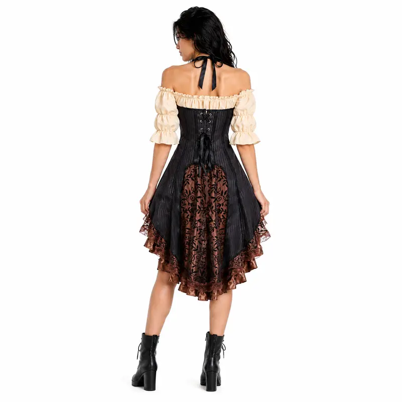 Halloween 3 Pieces Cosplay Costume Dresses For Women