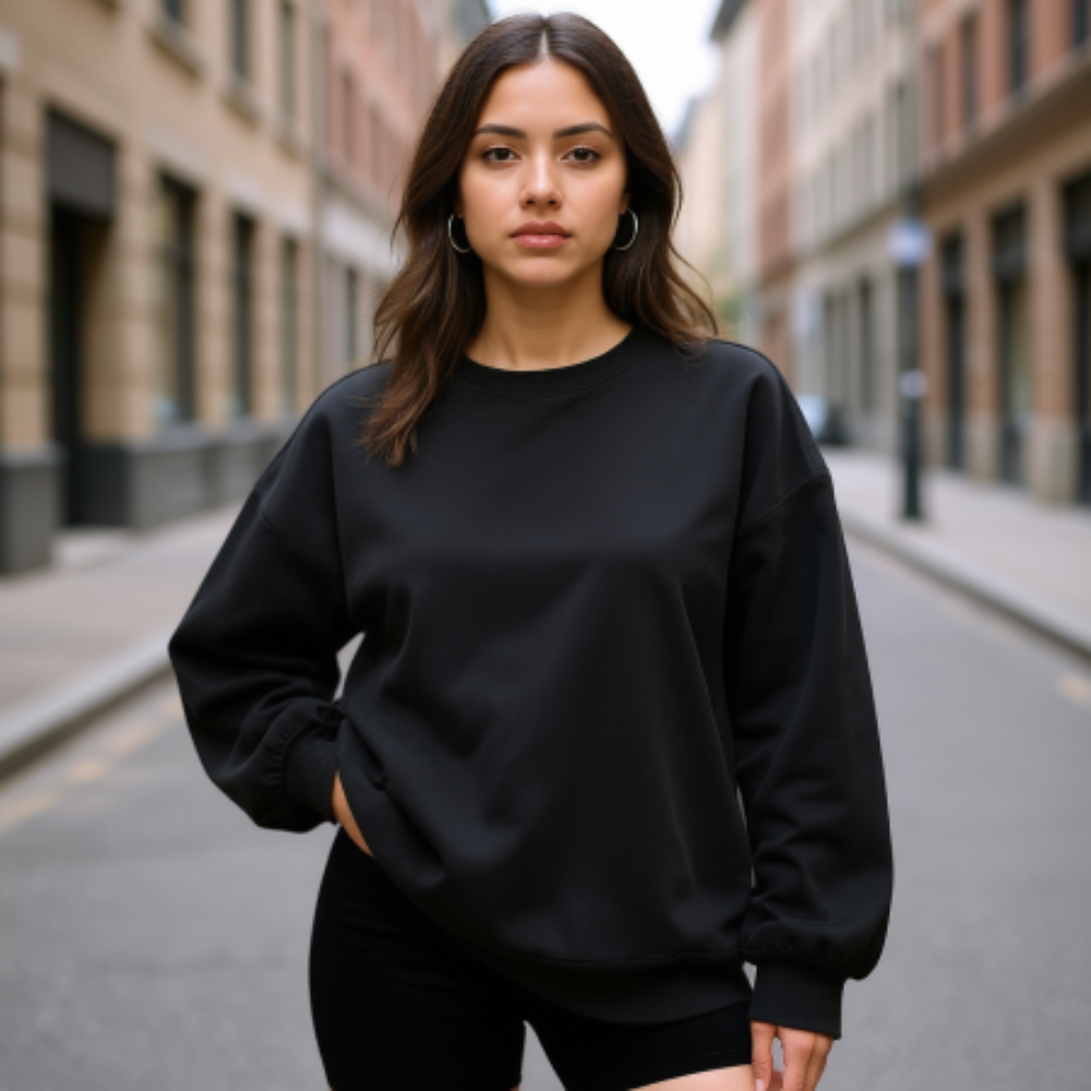 Women Oversized Sweatshirts Hoodies Fleece Crewneck Sweaters