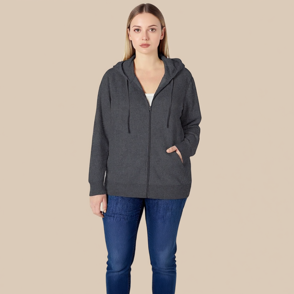Women Fleece Full Zip Hoodie