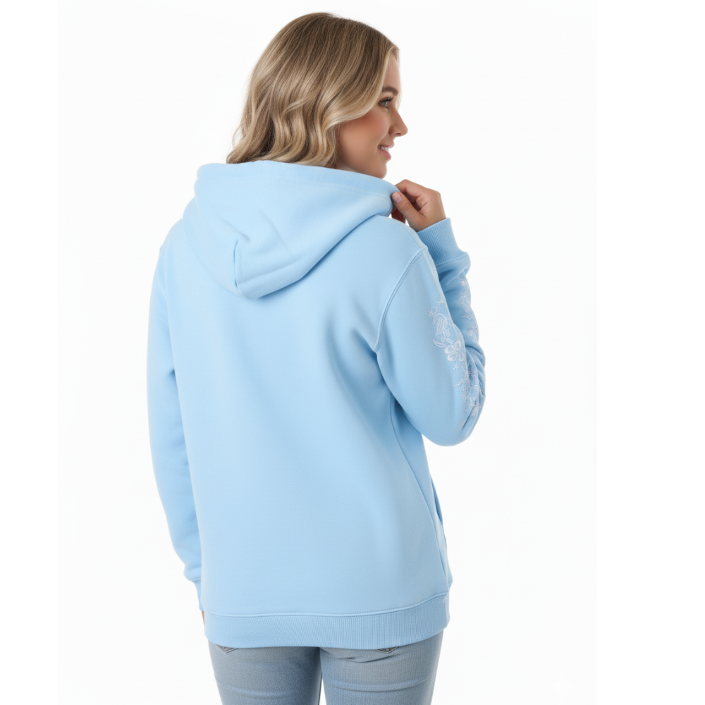Coastal Themed Printed Hoodie