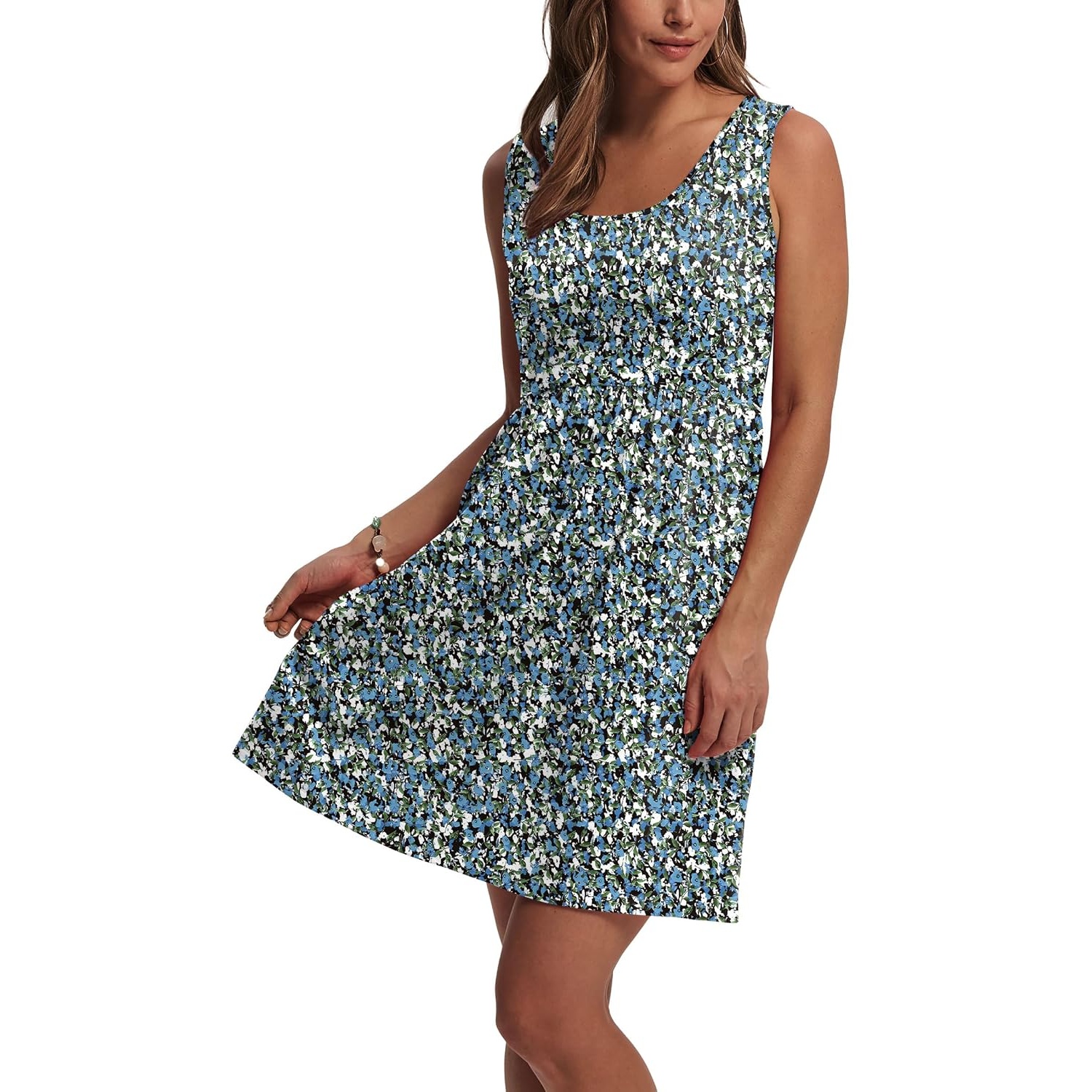 Casual Sleeveless Sundress Dress With Pockets For Women