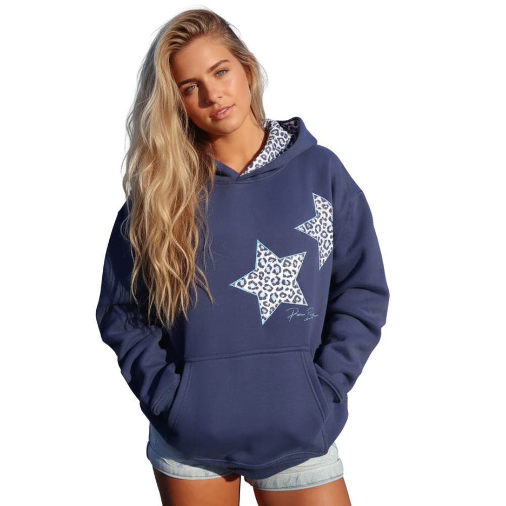 Coastal Themed Printed Hoodie