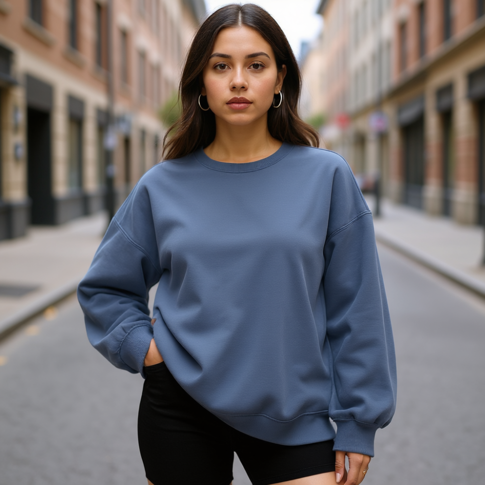 Women Oversized Sweatshirts Hoodies Fleece Crewneck Sweaters