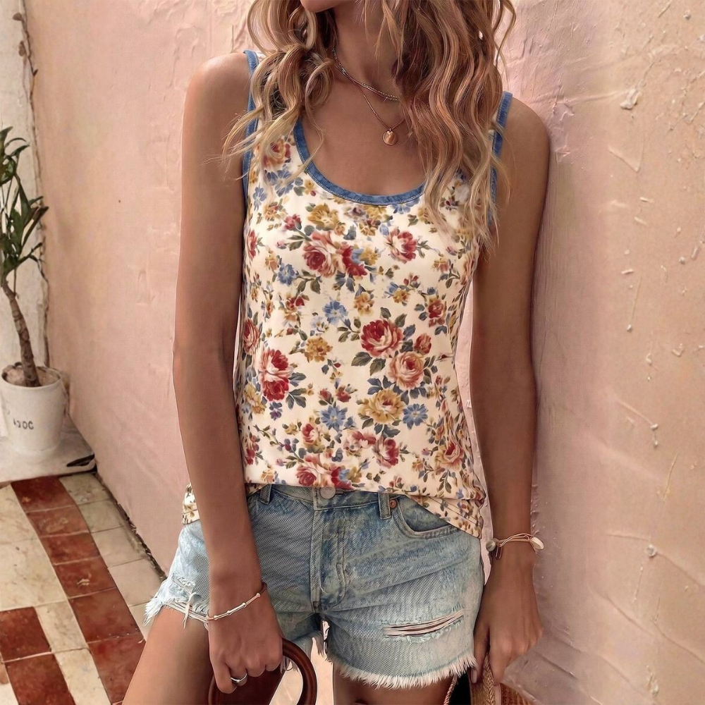 Vintage Fashion Basic Casual Tank Top For Women