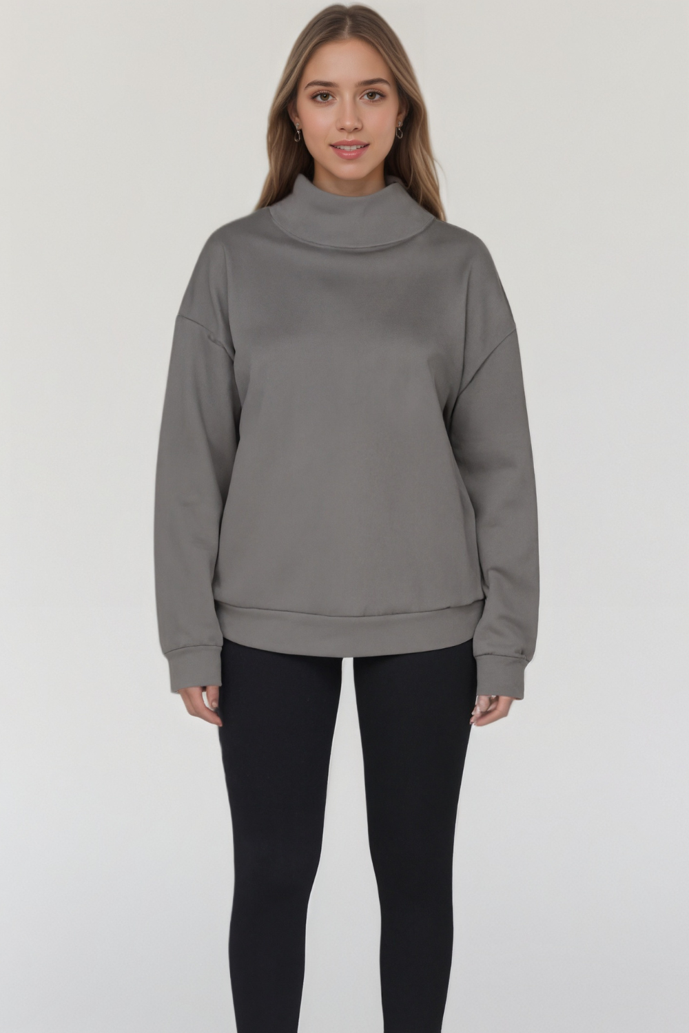 Oversized Long Sleeve Pullover Sweatshirt Hoodie