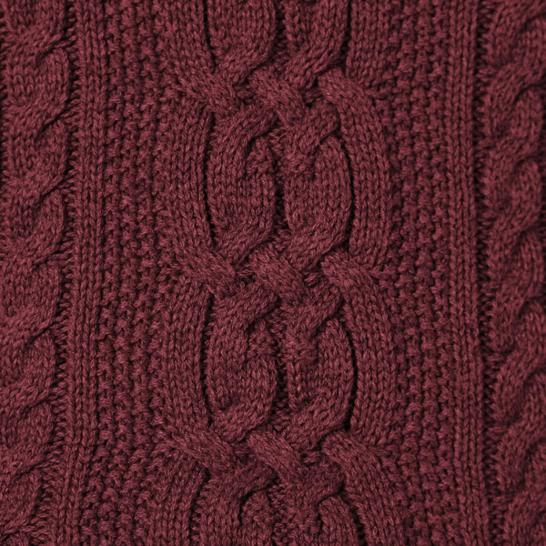 womens Fisherman Cable Crewneck Sweater