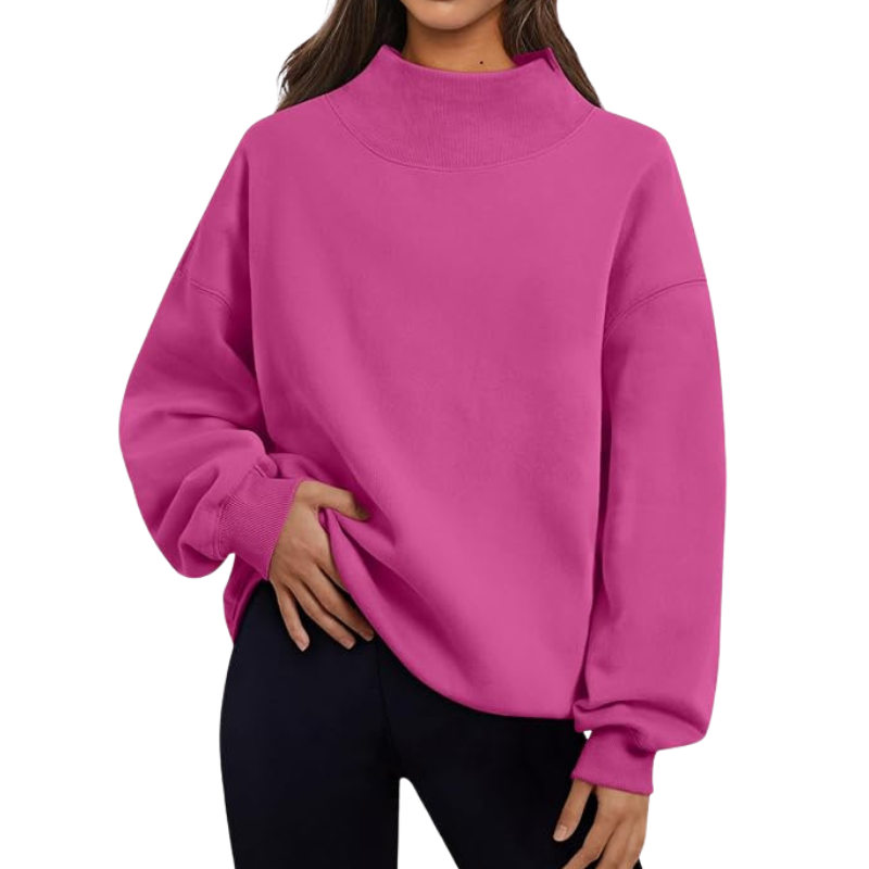 Womens Oversized Sweatshirts Turtleneck Pullover Long Sleeve Hoodies