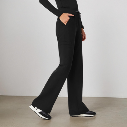 High Waisted Wide Scrub Pants For Women