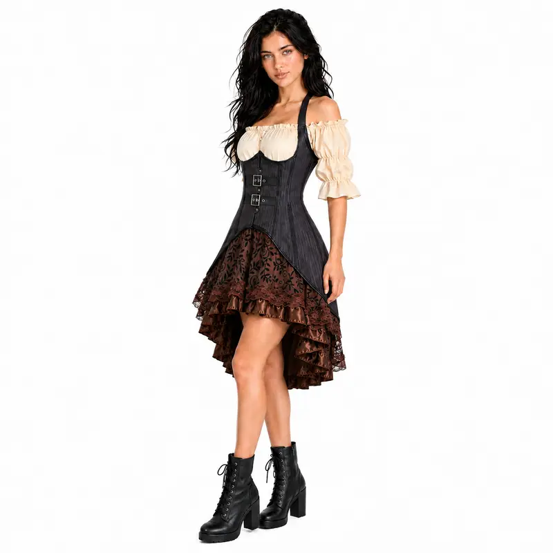 Halloween 3 Pieces Cosplay Costume Dresses For Women