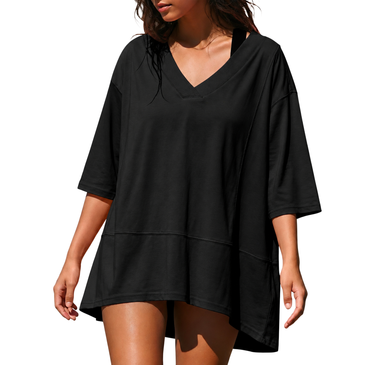 Soft Oversized Loose Fit Blouse Top For Women