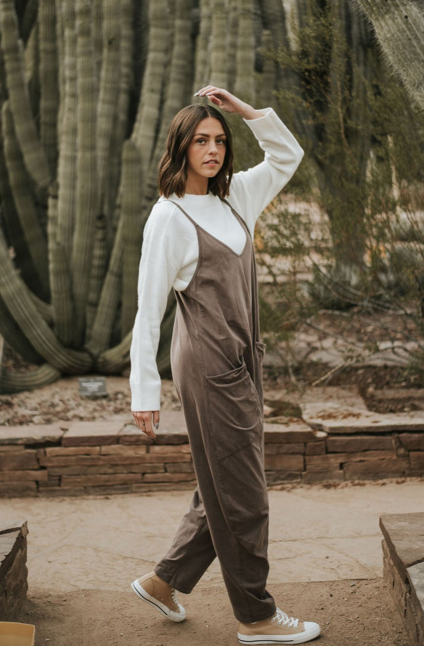 Women's Casual Wide Leg Jumpsuit-Comfy Blouse