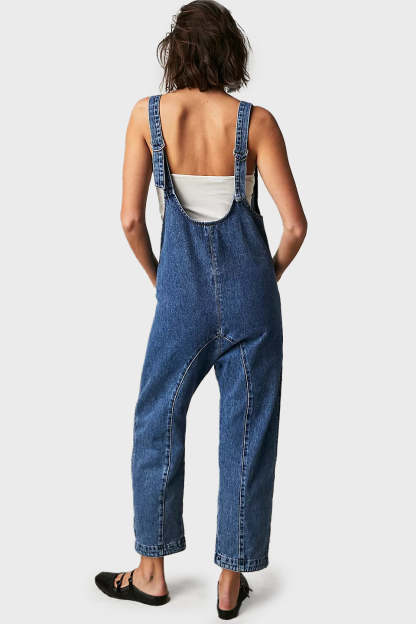 Denim Jumpsuit With Pockets