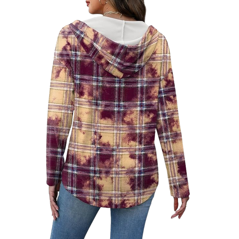 Womens Tops V Neck Button Sweatshirt For Women Pullover Long Sleeve