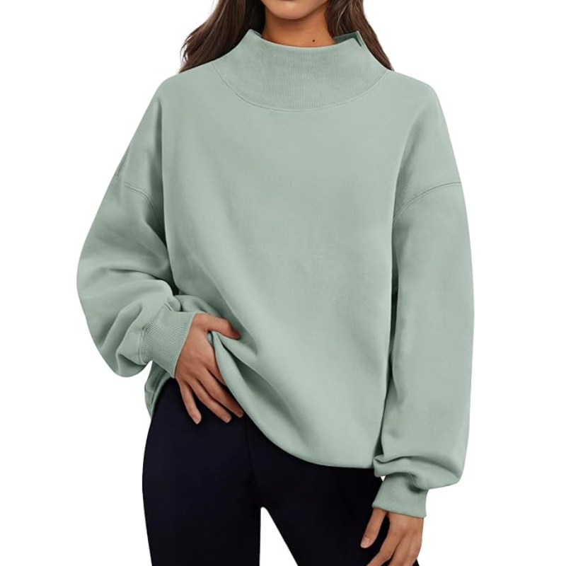 Womens Oversized Sweatshirts Turtleneck Pullover Long Sleeve Hoodies