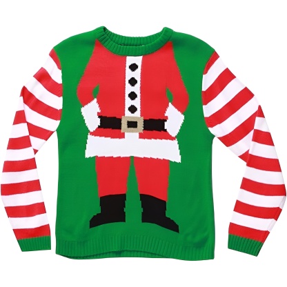 Fun Holiday Design Ugly Christmas Sweater For Boys