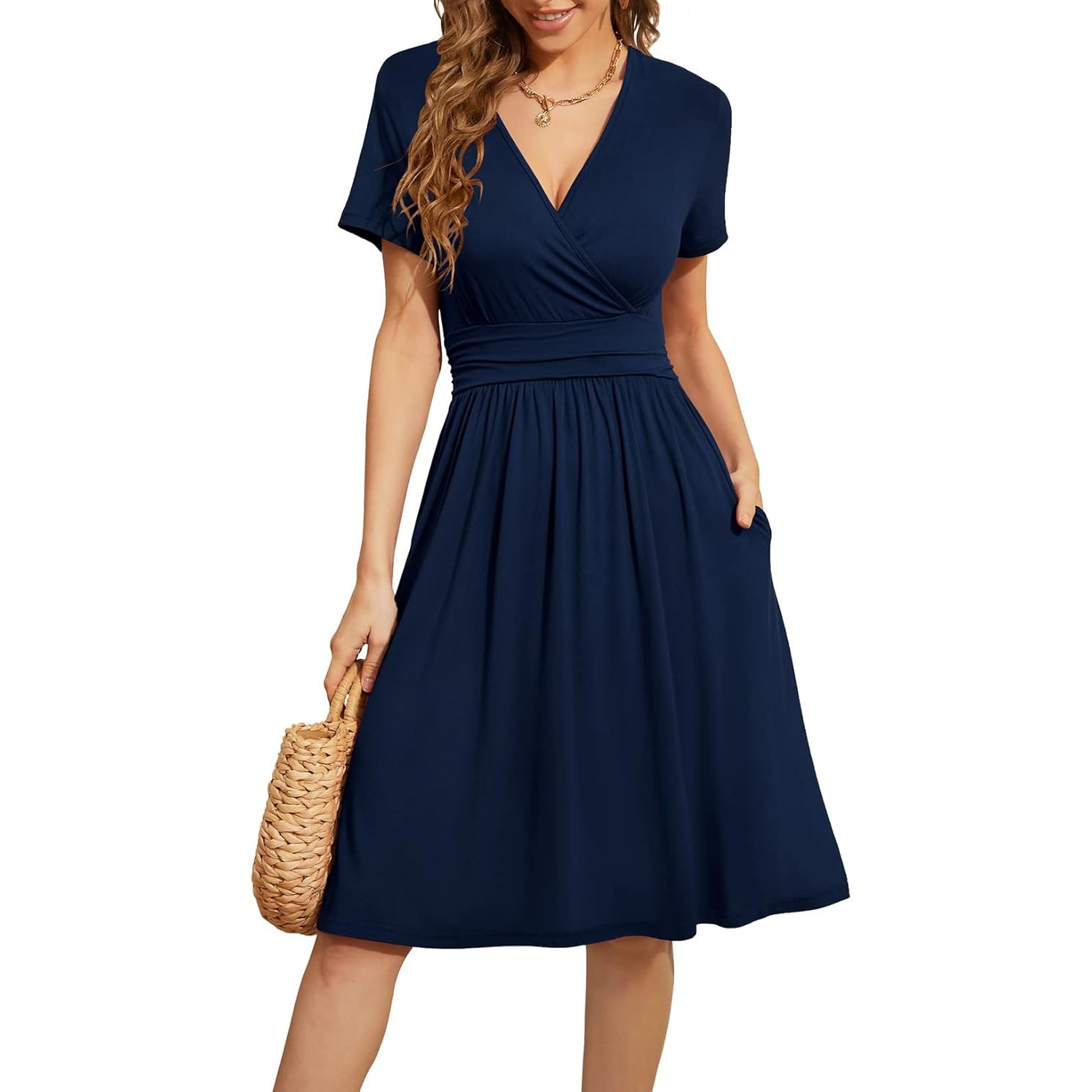 Casual Short Sleeve Dress For Parties And Everyday Wear For Women