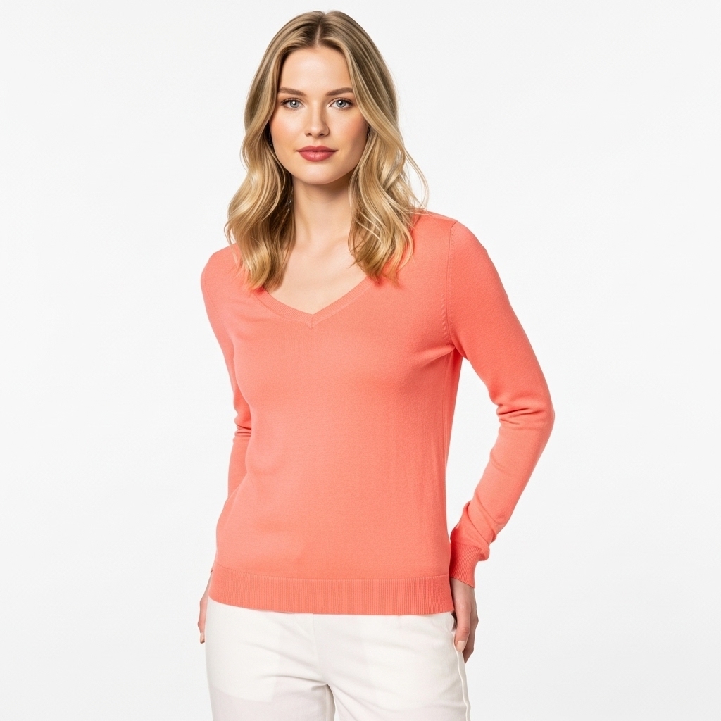Regular Fit Lightweight Long Sleeve Sweater For Women