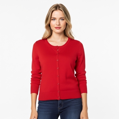 Lightweight Plus Size Cardigan With Button For Women