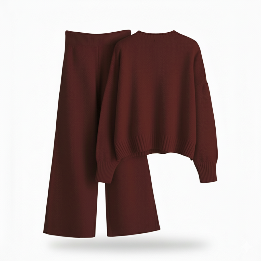 Loose Sweater And Pants Two Piece Winterwear Set For Women