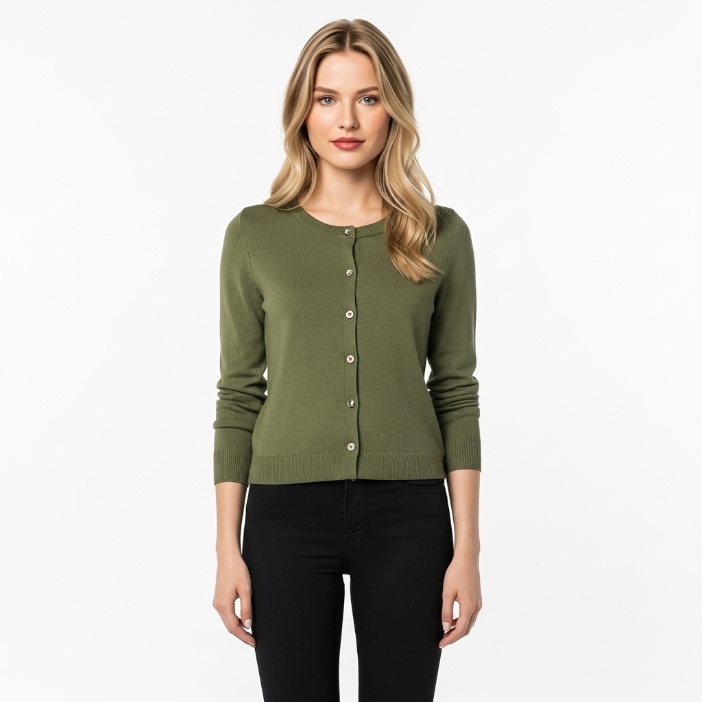 Lightweight Plus Size Cardigan With Button For Women