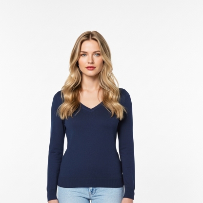 Regular Fit Lightweight Long Sleeve Sweater For Women