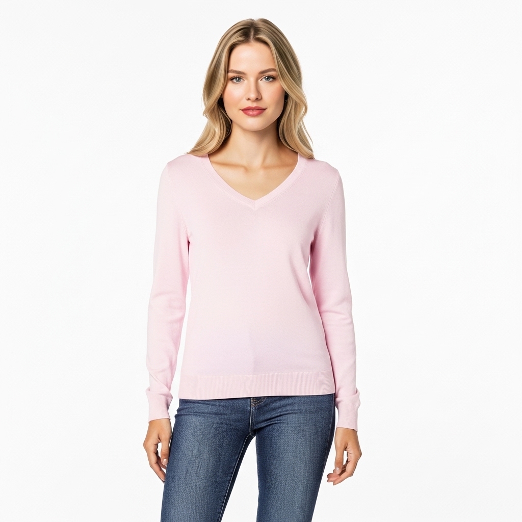 Regular Fit Lightweight Long Sleeve Sweater For Women