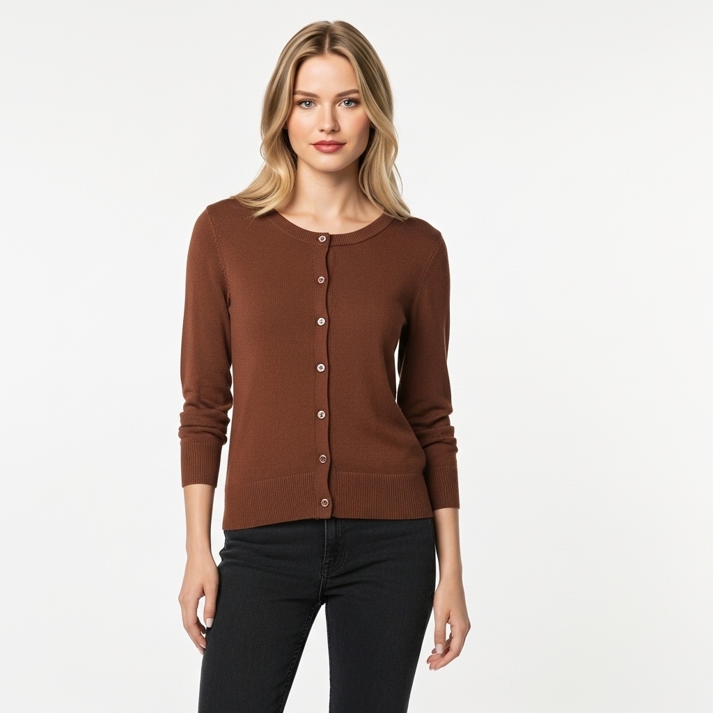 Lightweight Plus Size Cardigan With Button For Women