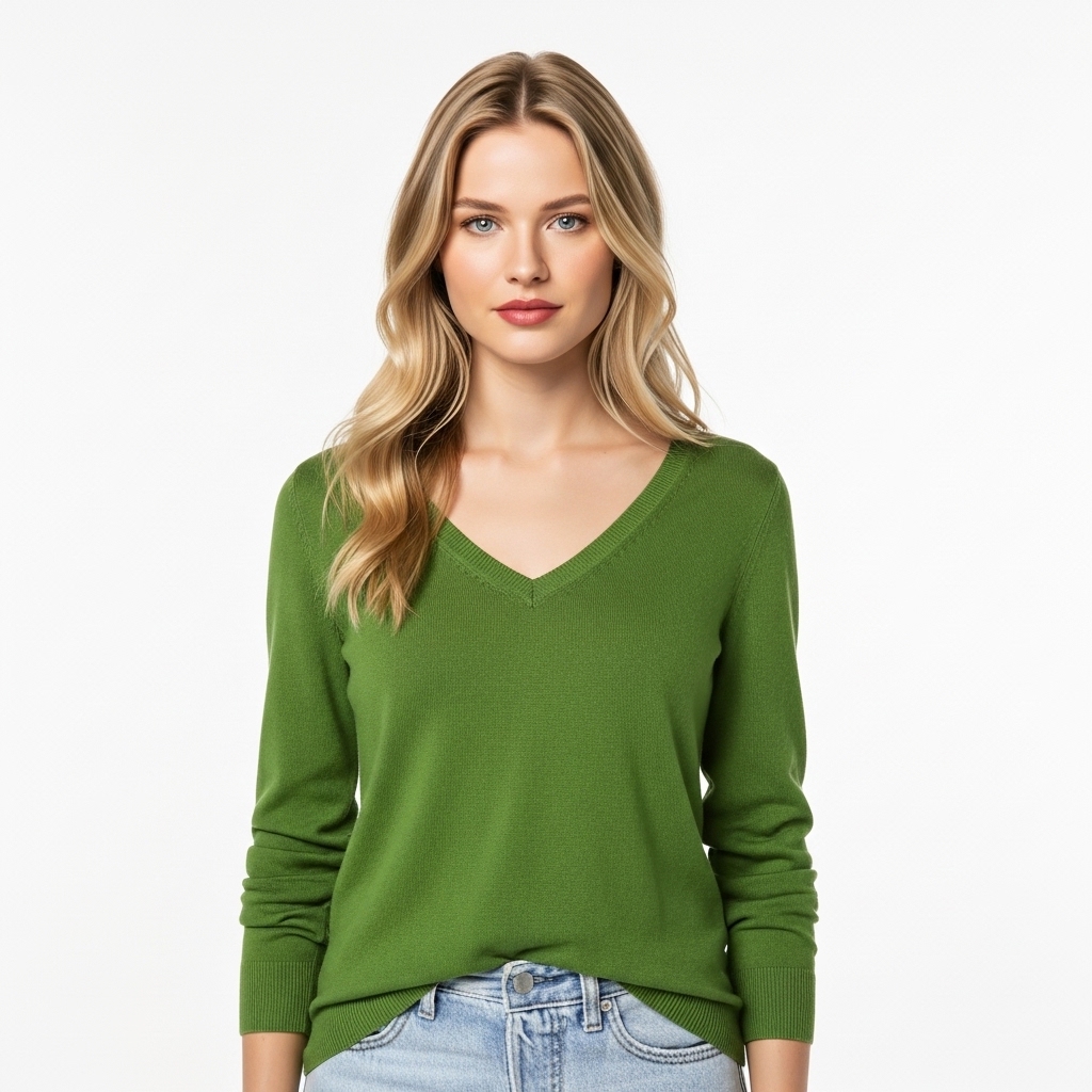 Regular Fit Lightweight Long Sleeve Sweater For Women