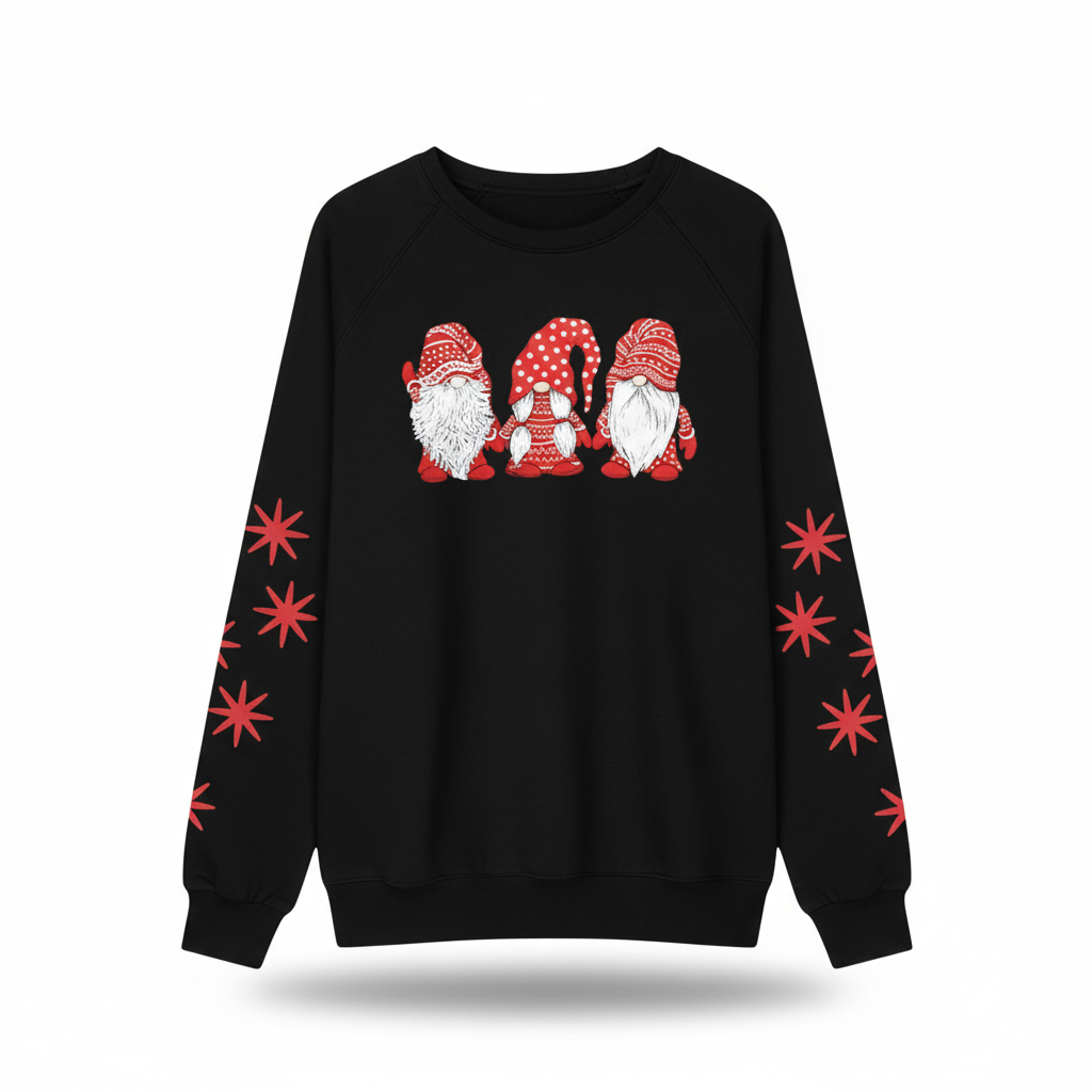 Gnomes Santa Ugly Christmas Sweater For Women