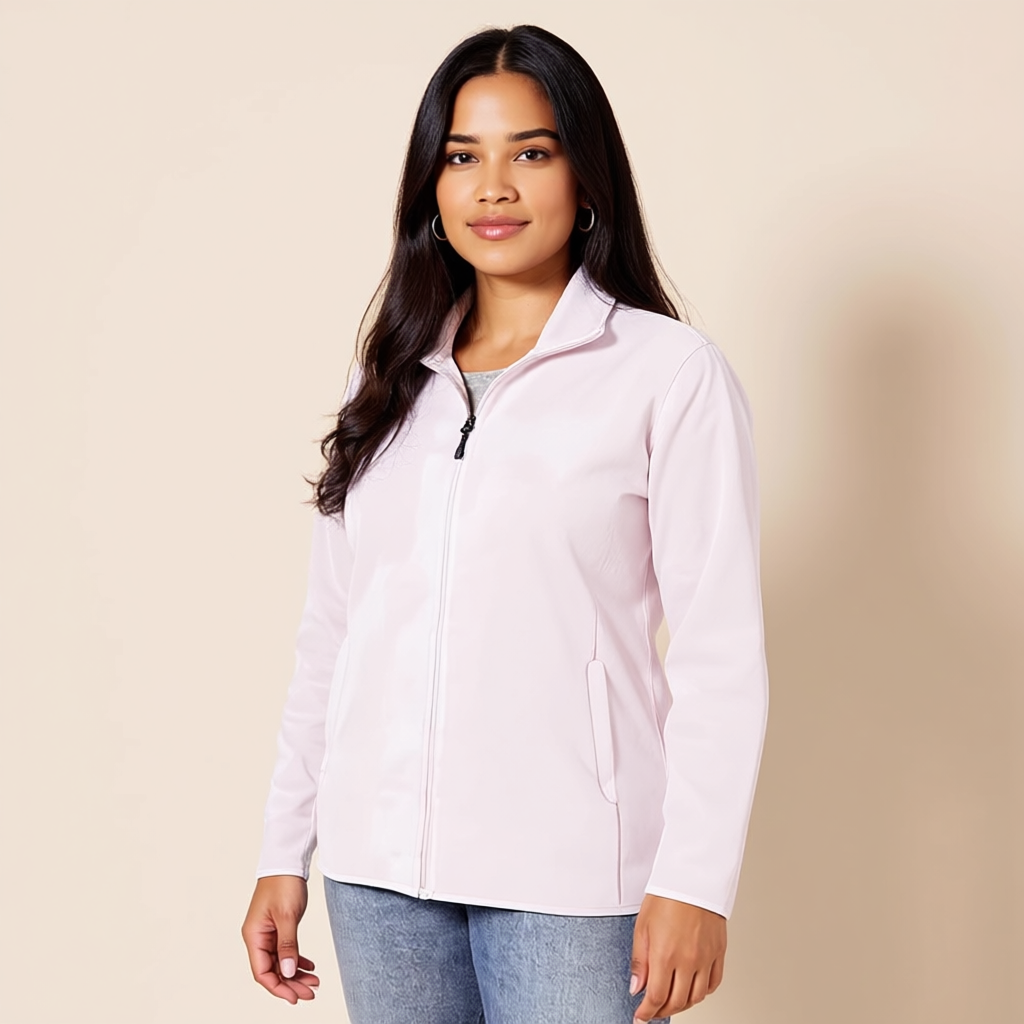 Classic Fit Full Zip Polar Fleece Jacket For Women