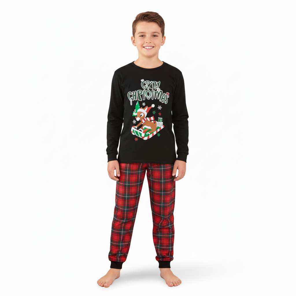 All Over Print Christmas Gingerbread Graphic Family Matching Pajama Set
