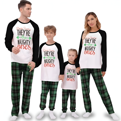 All Over Print Christmas Letter Design Family Pajamas