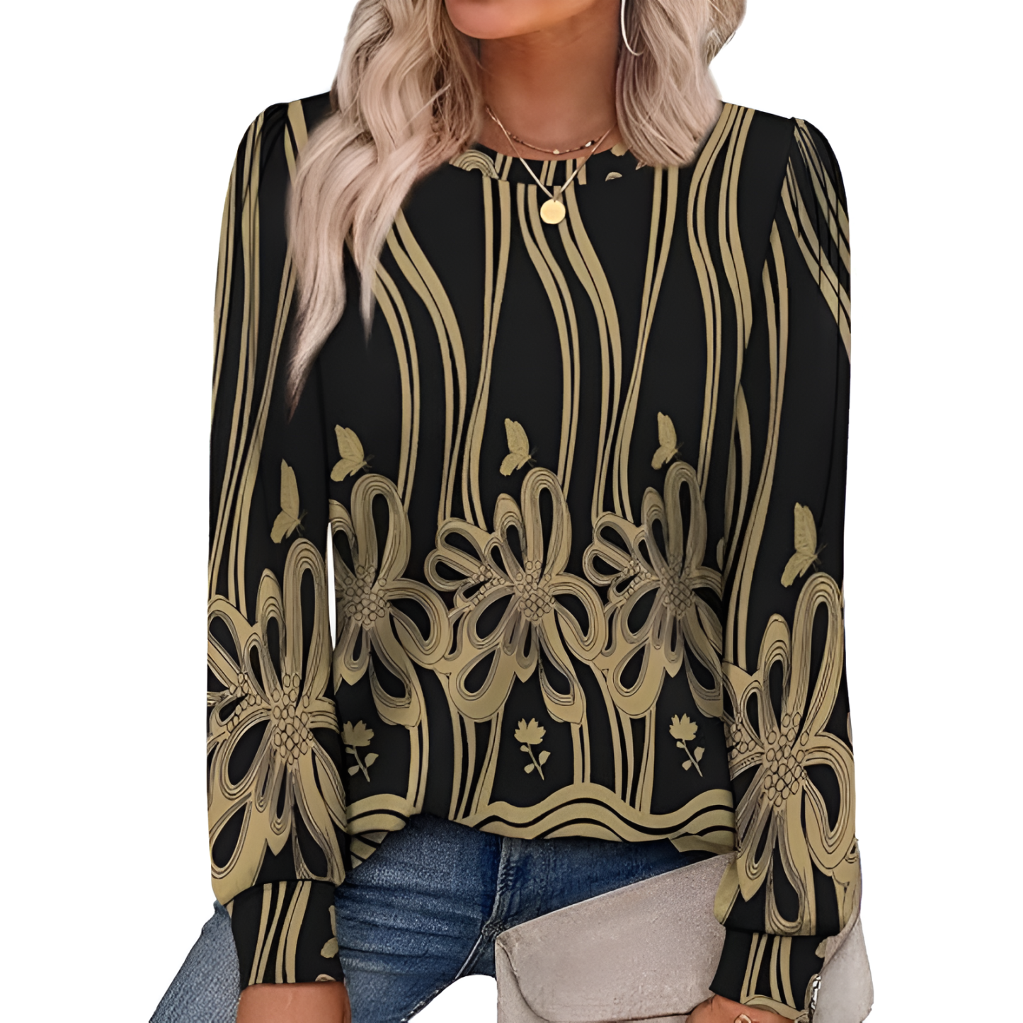Long Sleeve Tunic Top For Fall Season